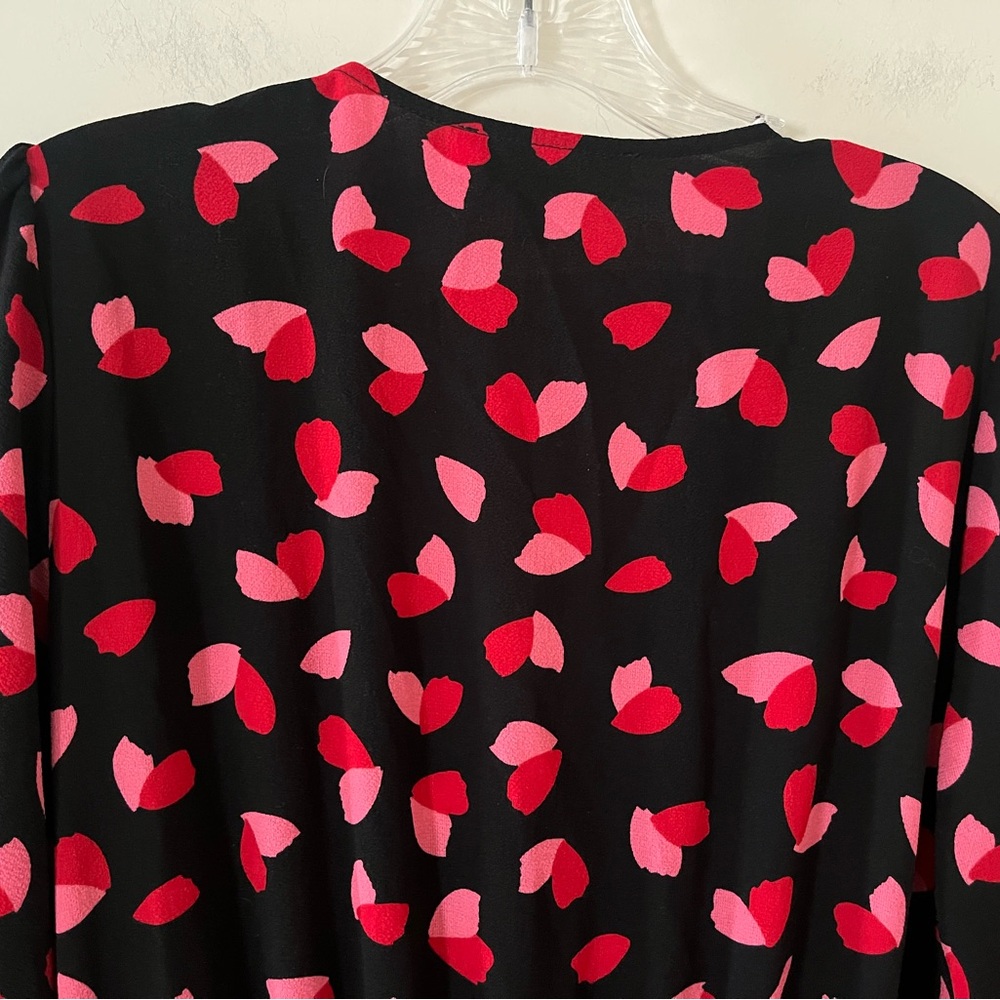 MICHAEL Michael Kors Black and Pink  Pattern Dress Designer Size Medium - Picture 6 of 16